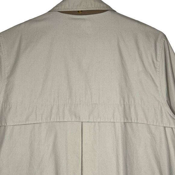 London Fog Limited Edition Beige Hooded Trench Coat Size 1X Detachable Hood Long - Picture 7 of 16